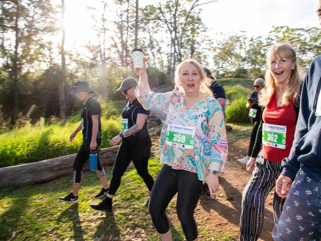 Maud Bagnell during the 5km Hike.The Base Services, Hike for Homeless held at Jubilee Park. October 19th, 2024