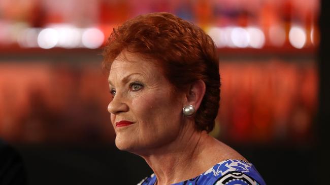 Pauline Hanson on the Gold Coast. Picture: NIGEL HALLETT