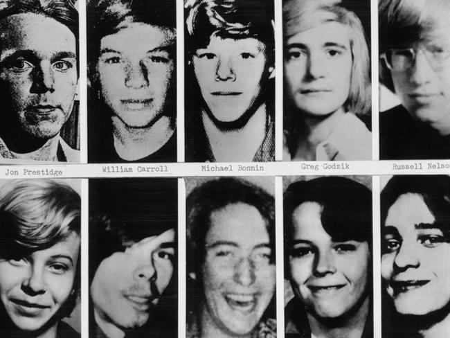 The boys and young men whose bodies have been definitely identified as the victims of John Wayne Gacy. Picture: Supplied