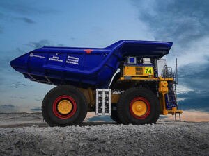 Anglo American’s prototype hydrogen fuel cell haul truck. Picture: Anglo American