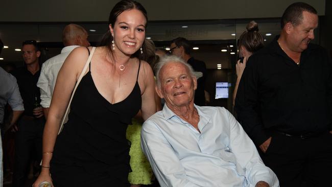 Mikayla McDonald and Stem Edwards at the 2024 NRL NT Frank Johnson / Gaynor Maggs medal night. Picture: Pema Tamang Pakhrin