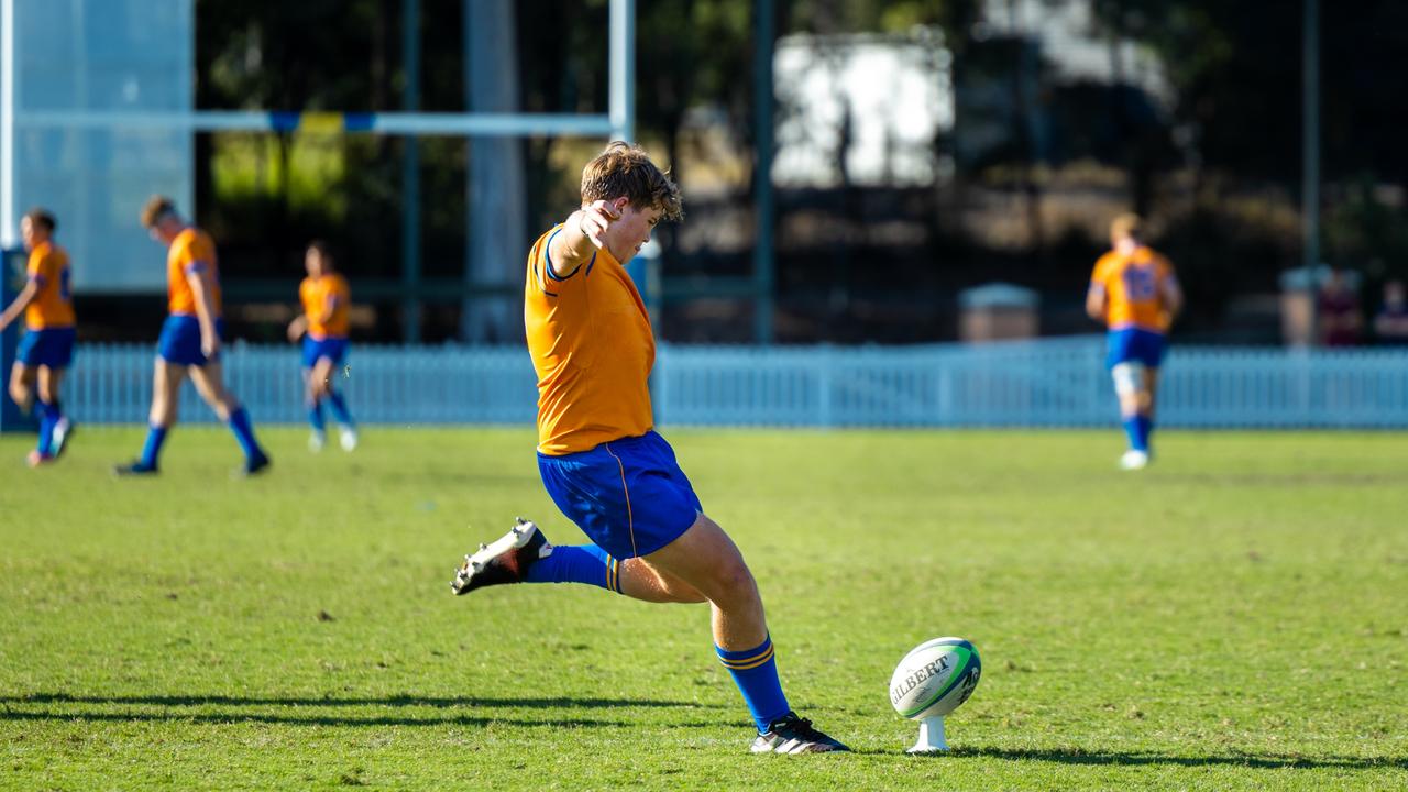 Josh Heinrich. AIC First XV rugby action between St Peters and Ashgrove in round four. Picture credit: Denver Jensen.