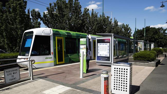 The school boys got on a tram in Box Hill, where the altercation with Jacobs occurred. Picture: Paul Loughnan