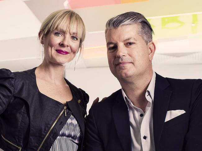 Kara Chiconi and Jason Bird - they work together at Luxxbox and are husband and wife - for the Good Company section of Queensland Business Monthly. Photo Mark Cranitch.