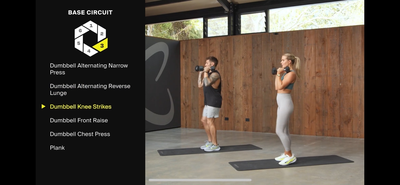 Centr Circuit: Elevate is a 6-week training program led by Luke Zocchi and Alexz Parvi that focuses on building strength. Picture: Supplied