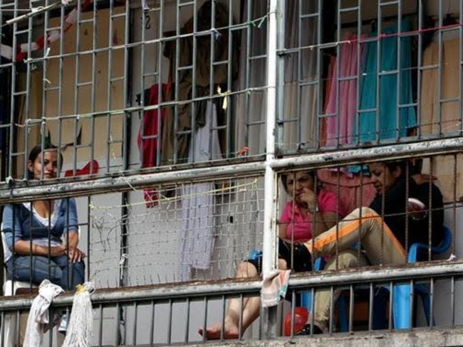 Overcrowded: El Buen Pastor women's prison in Bogota, Colombia where Australian Cassandra Sainsbury is being held on drug trafficking charges. Picture: Supplied