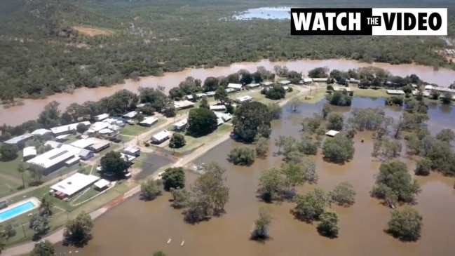 Floodwaters encompass Daly River community