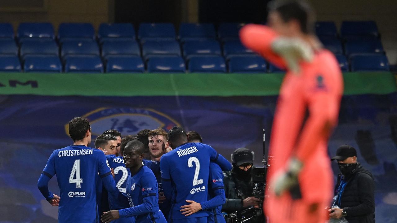 Timo Werner scored the opening goal for Chelsea. (Photo by Glyn KIRK / AFP)