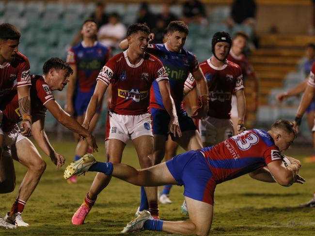 Jack Hilliar is a crucial part of the Newcastle forward pack. Picture: Warren Gannon Photography