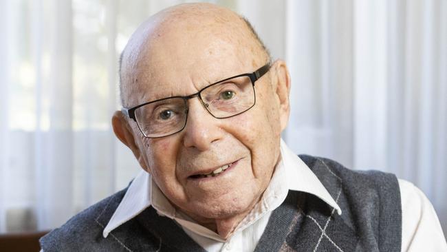 04/08/22 Phillip Maisel and his twin sister Bella are both Holocaust survivors and they both turned 100 this week. Aaron Francis / The Australian