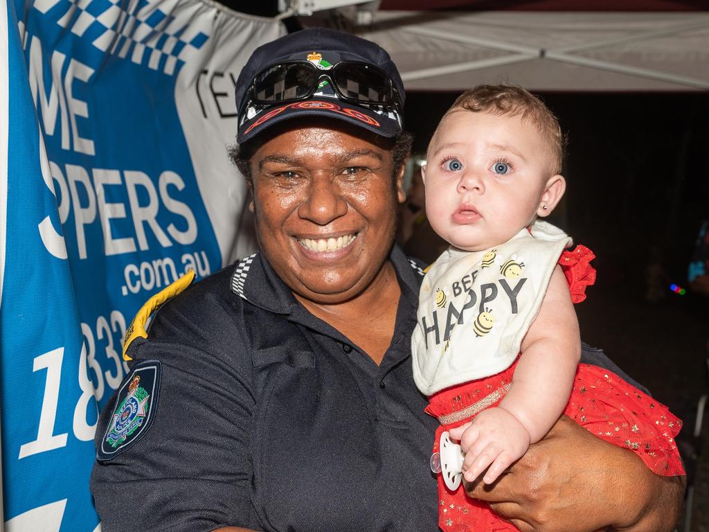 Senior Police Liaison Officer Stacey Quakawoot and Clarice Quakawoot at Carols in the Gardens, Mackay Regional Botanic Gardens, Saturday 2 December 2023 Picture:Michaela Harlow