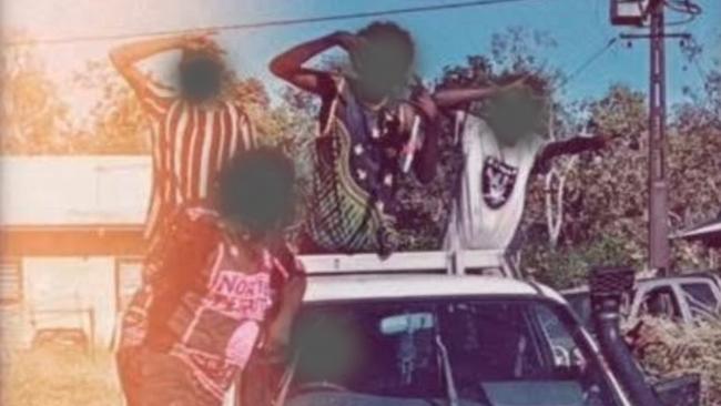 Braeden Finn's car was stolen from Darwin and found burnt out in Wadeye days later.
