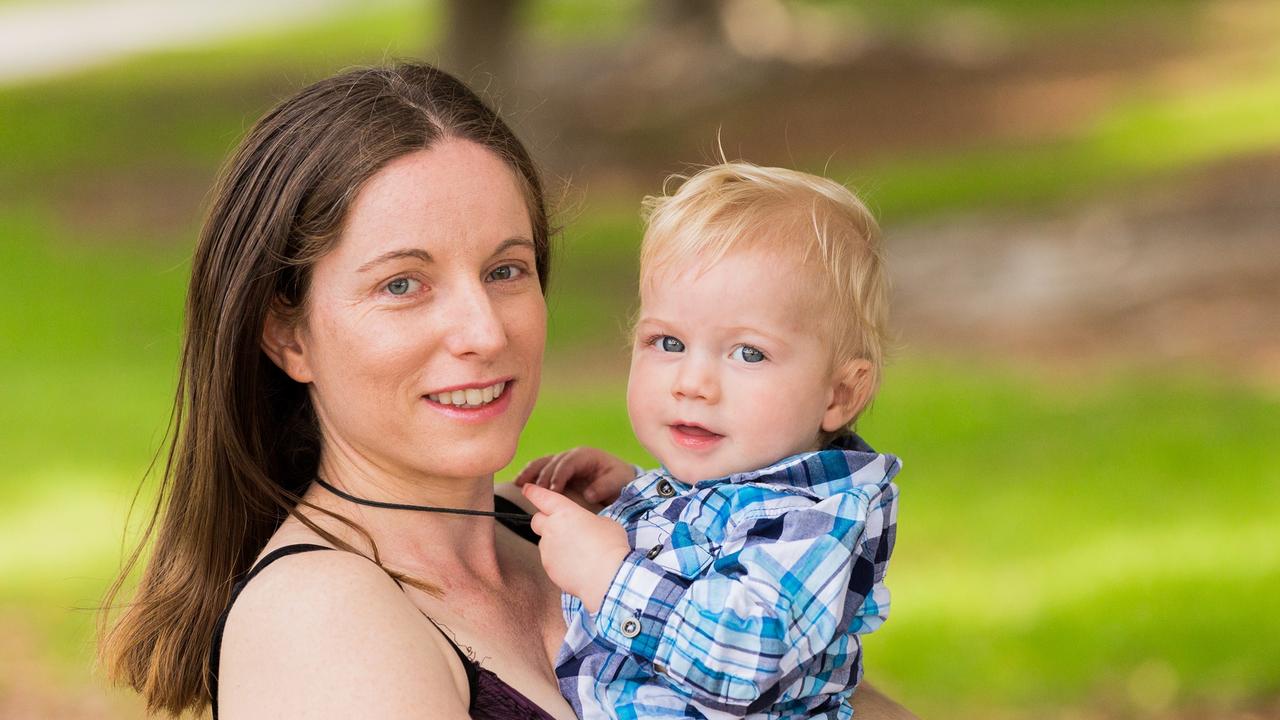 Yarraman accountant Kylie Chant and son Lucas.