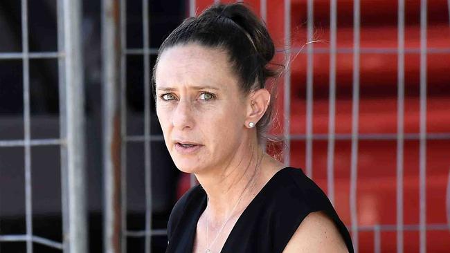 Bronwyn Sherie Holcombe leaves Maroochydore Court House. Picture: Patrick Woods.