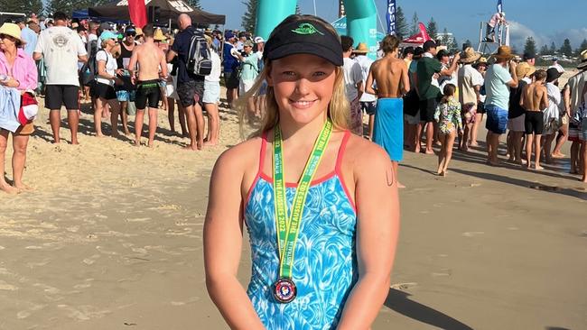 Mona Vale swimmer and gold medallist Macey Beuzeville. Pic: Grant Baldock