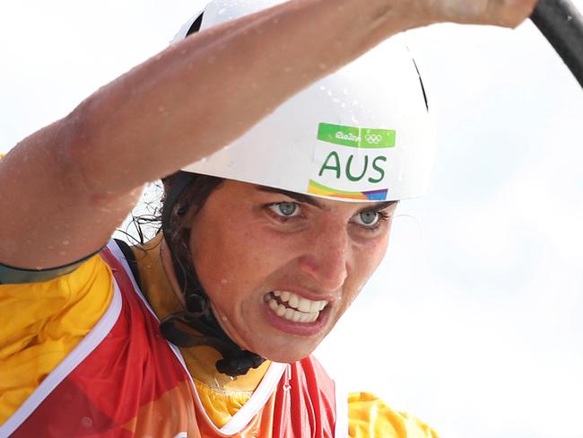 Australia's Jessica Fox during Qualifying for Canoe Slalom Kayak (K1) Women at the Whitewater Stadium at the Rio 2016 Olympic Games. Picture. Phil Hillyard