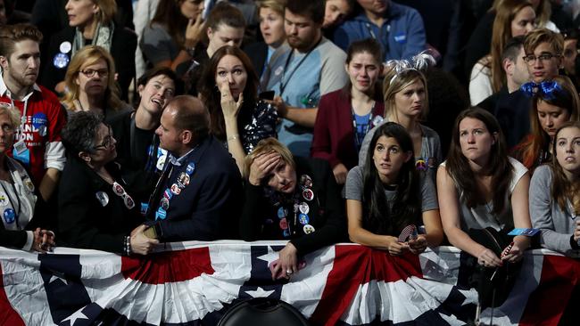 Clinton's election night event is being held at the Jacob K. Javits Convention Center in New York City.