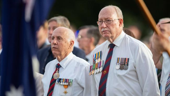 109 years after the Gallipoli landings, Territorians gather in Darwin City to reflect on Anzac Day. Picture: Pema Tamang Pakhrin