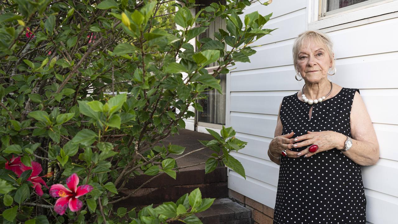 75-year-old Robynne Charlton is about to face homelessness after her 25-year rental home was sold. She is hoping to find other mature single women to share a house with, Monday, November 4, 2024. Picture: Kevin Farmer