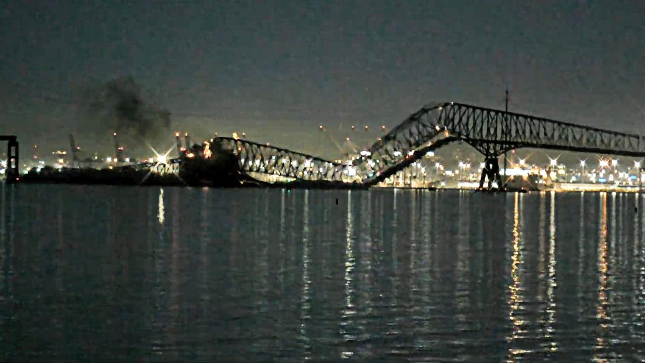 Baltimore bridge collapse: Francis Scott Key Bridge destroyed in collision  with cargo ship | The Australian
