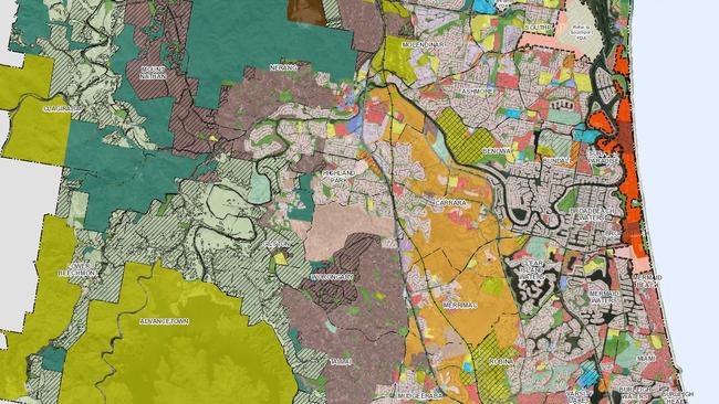 The Gold Coast's light rail overlay map allowing for more development around the tram lines.