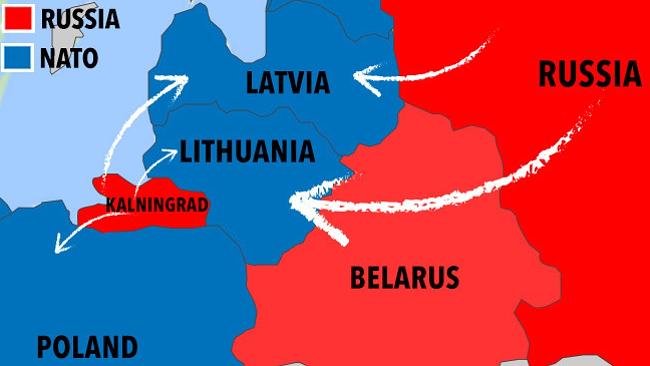 Baltic States: Where World War 3 could start | news.com.au — Australia ...