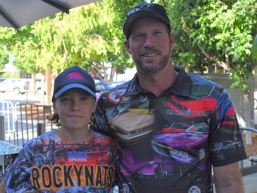 Lachlan and Craig Hickson at day three of Rockynats 2022.