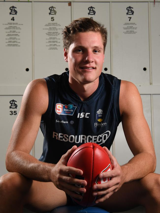 Hayden McLean was drafted from the SANFL after being overlooked. Picture: Tricia Watkinson.