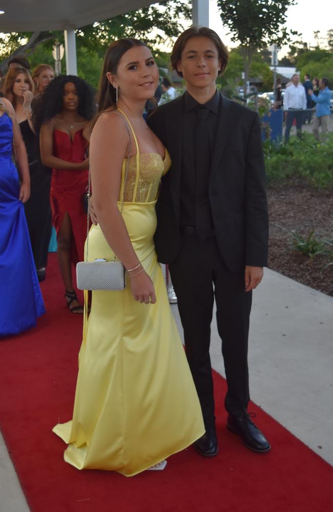 Emma Armstrong and Kobe Darvenyza at the Mountain Creek State High School formal on November 18, 2022. Picture: Sam Turner