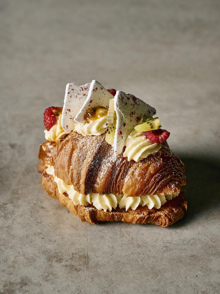 Pavlova croissant from Lune Croissanterie. Picture: Peter Dillon