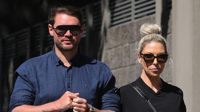 Former bikini model and socialite Kirsty Dayment leaving Waverley Local Court on Tuesday. Picture: NCA Newswire