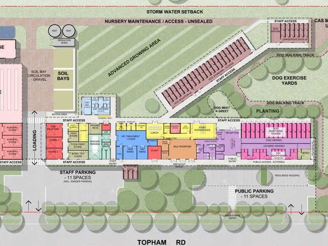 Concept plan for Camden Animal Shelter, Community Nursery, and Community Education Hub at Smeaton Grange. Picture: Camden Council