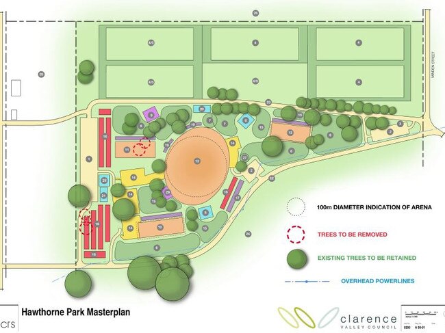 Hawthorne Rodeo Park masterplan for the overhaul of the South Grafton facility. Picture: Clarence Valley Council documents