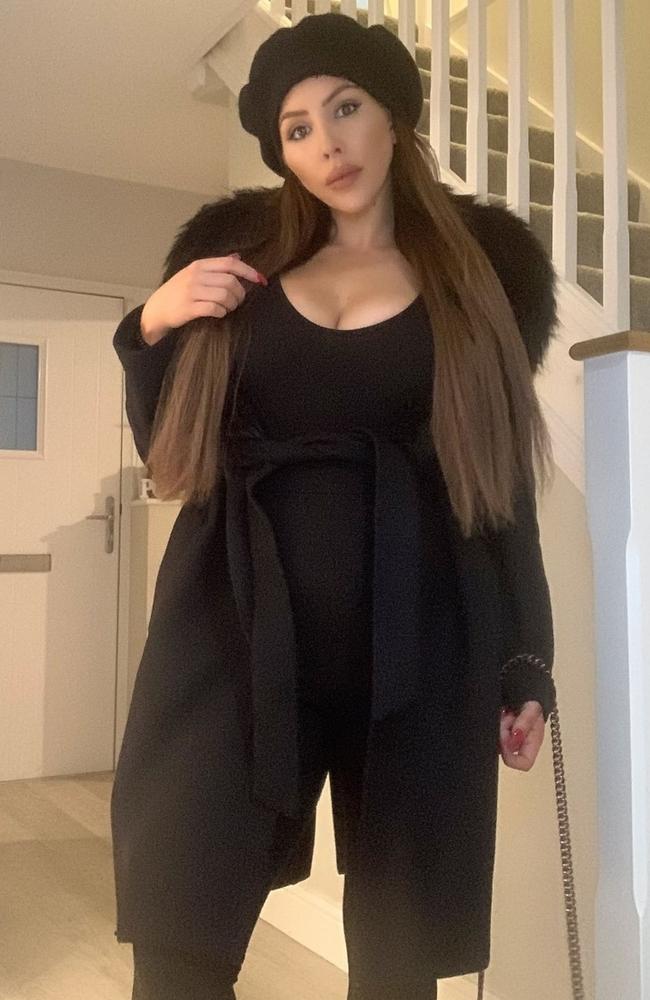 Nina Bailey, 30, claims the seats of her expensive new Porsche Macan were left stained by this Missguided black jumpsuit. Picture: Kennedy News and Media.