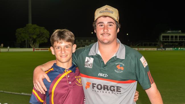 Ben Garner and Marcus Sammut at T20 shootout Grand Final Great Barrier Reef Arena Harrup Park Mackay. Saturday 2 February 2024 Picture:Michaela Harlow