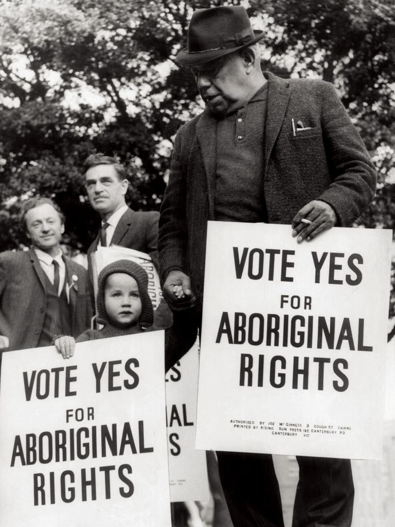 The last successful referendum in Australia was the 1967 vote to have Aboriginal and Torres Strait Islanders recognised as citizens in the Australian Constitution and giving them the right to vote. Picture: The Age/staff/file image