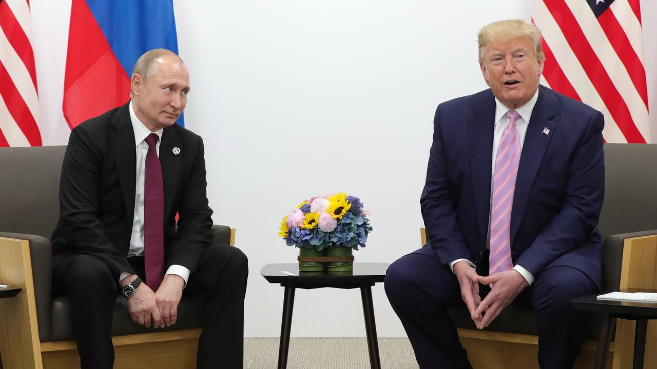 Mr Putin has denied the suggestion while Mr Trump lashed out at the tell-all book. Picture: Mikhail Klimentyev/Sputnik/AFP