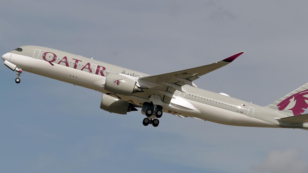 The Qatar Airways flight could still leave Melbourne but had to do so without any passengers. Picture: AFP