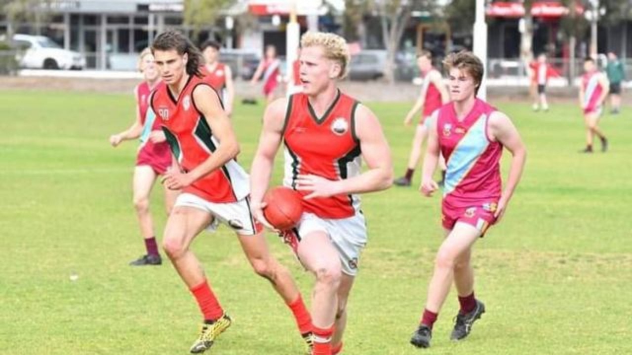 Kane Sherlock and Caleb Poulter during their time with Henley High. Picture: Jarrod Gillings