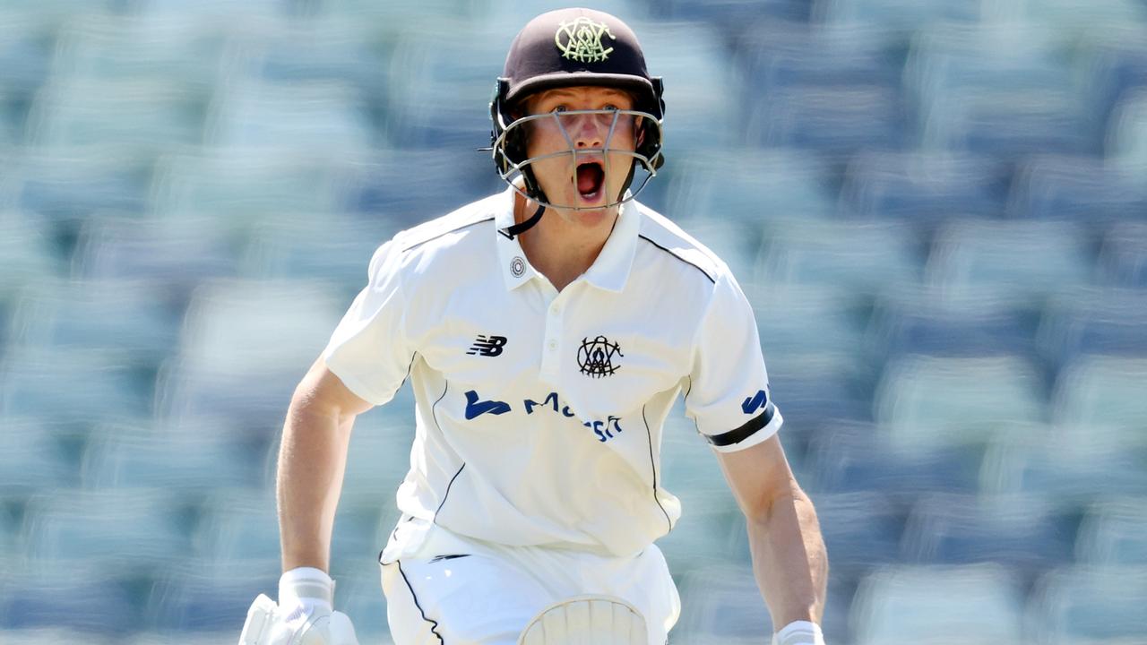Cameron Bancroft had to be patient but was largely untroubled by Victoria’s quicks as he reached 76 not out at tea on Day 2 of the Sheffield Shield clash at the WACA. Picture: Will Russell / Getty Images