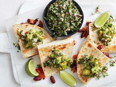 Vegetarian quesadillas.