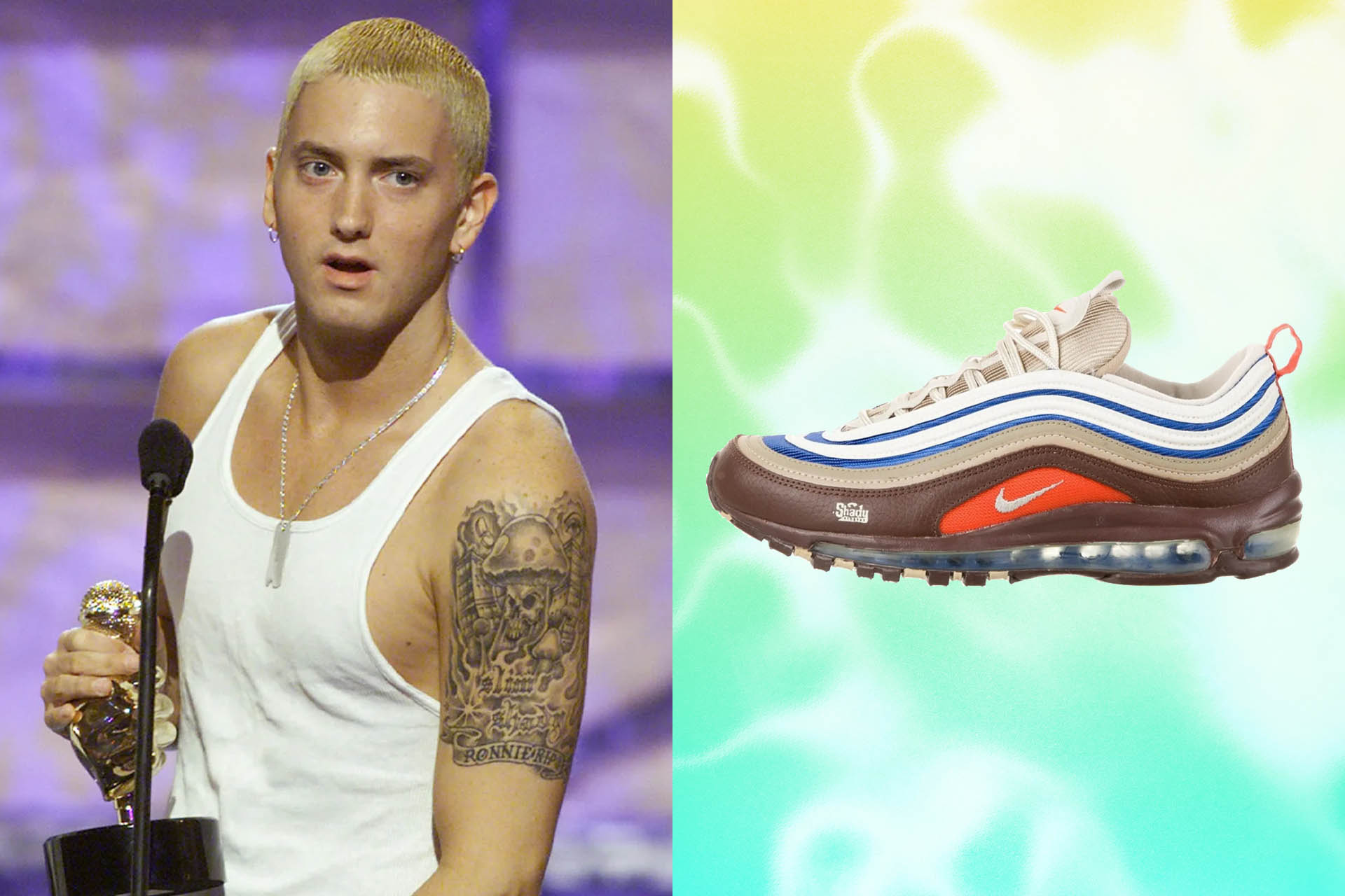 Here's Why These Ultra-Rare Eminem Nike Air Max 97s Cost $50,000 (Photos)