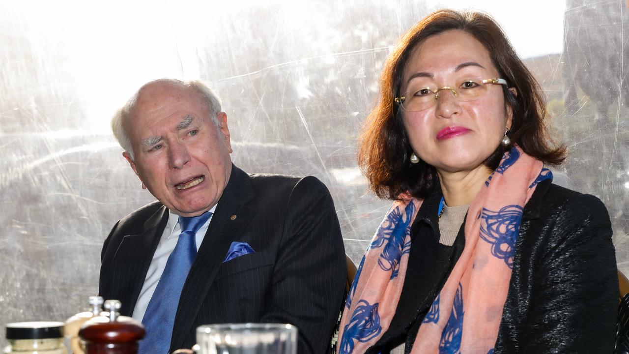 Former Prime Minister John Howard campaigned alongside Chisholm MP Gladys Liu on Tuesday. Picture: Ian Currie