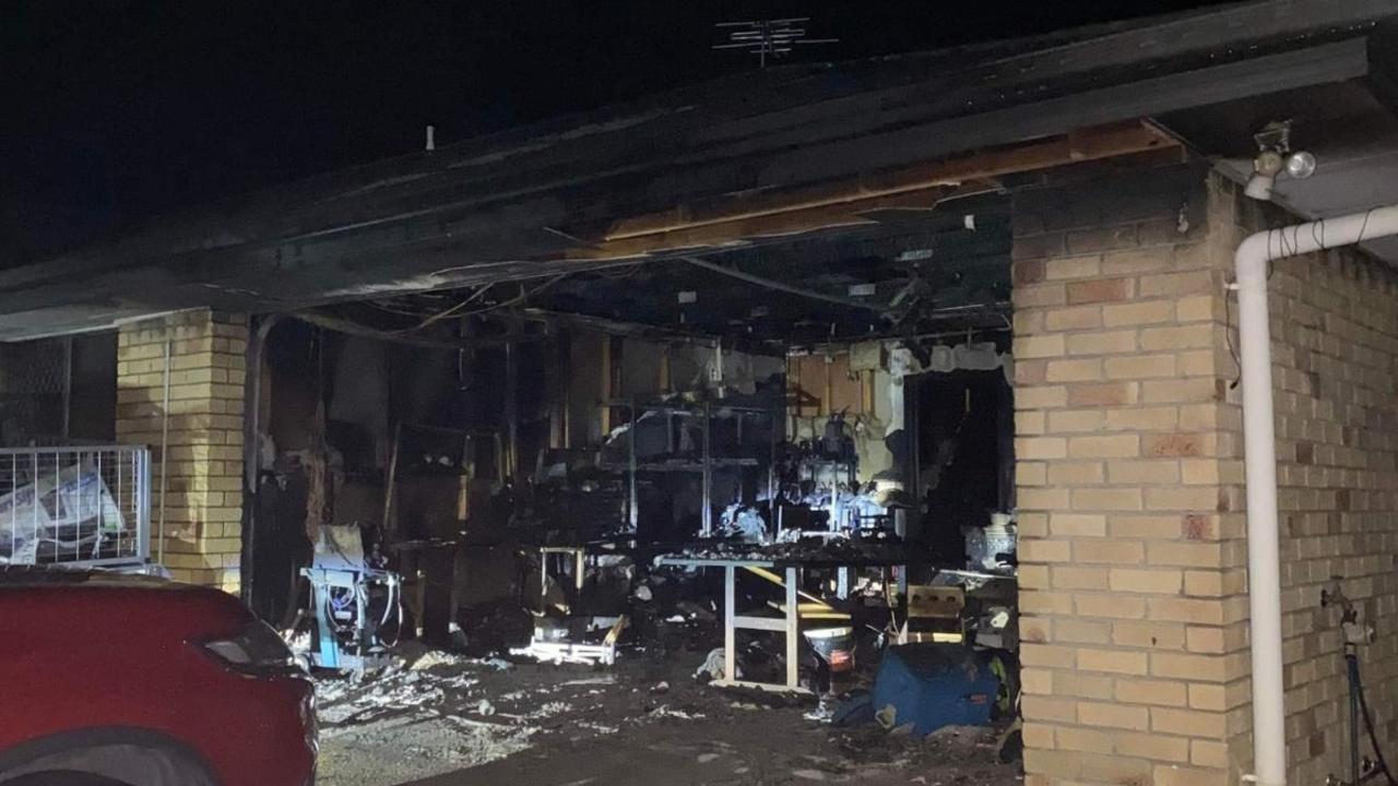 Garage fire erupts at Gracemere home on Press Court | The Courier Mail