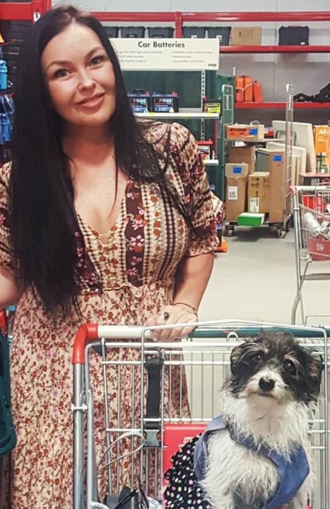 Schapelle Corby shopping with her dog. Picture: Instagram