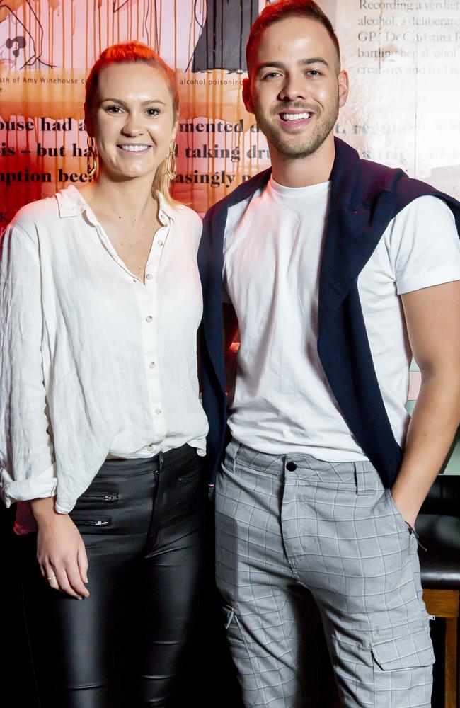 Chelsie McLeod and Samuel Levi at the opening. Picture: Sam Tabone