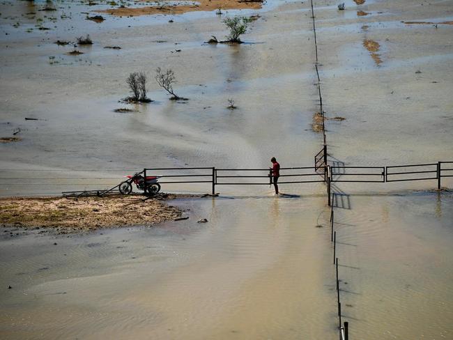 Farms and properties affected by record-breaking widespread floods across western Queensland. Photo: Farm Angels
