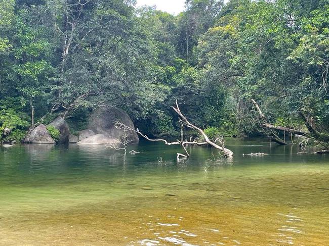 The main pool at the Babinda Boulders is considered safe for swimming. Picture: Peter Carruthers