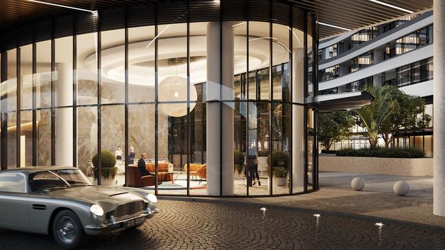 An artist’s impression of the hotel foyer at the proposed AC Marriott hotel in Ringwood/ Picture: Supplied.