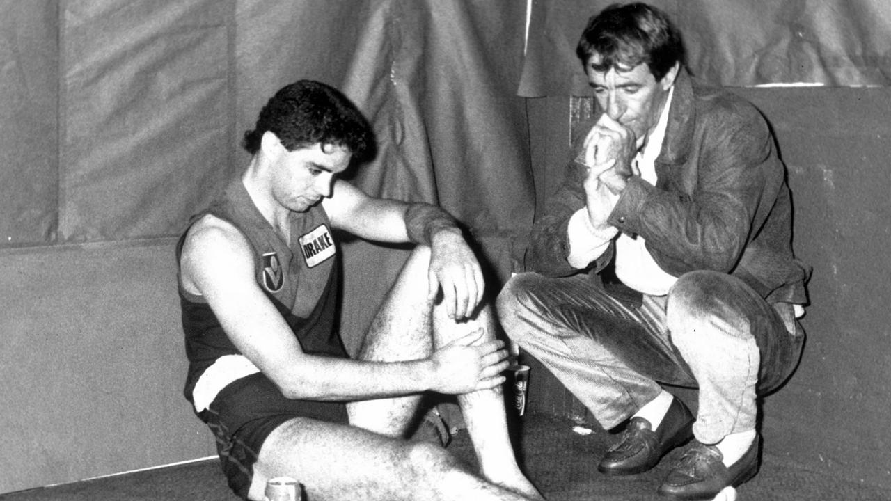 Lyon after the 1988 grand final loss to Hawthorn.